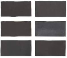 Wandtegel Wow  Fez Graphite Matt 6,2x12,5 cm
