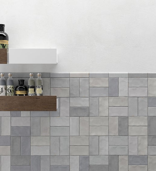 Wandtegel Wow  Fez Grey Gloss 6,2x12,5 cm