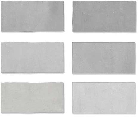 Wandtegel Wow  Fez Grey Matt 6,2x12,5 cm