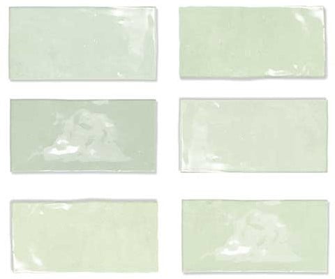 Wandtegel Wow  Fez Mint Gloss 6,2x12,5 cm