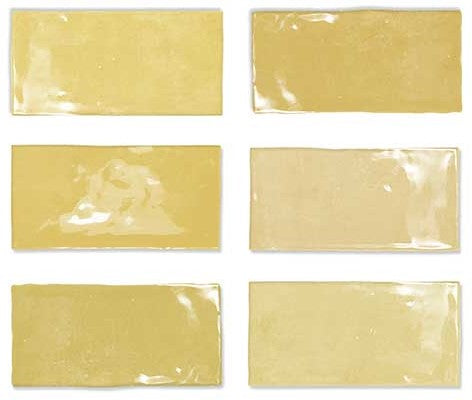 Wandtegel Wow  Fez Mustard Gloss 6,2x12,5 cm