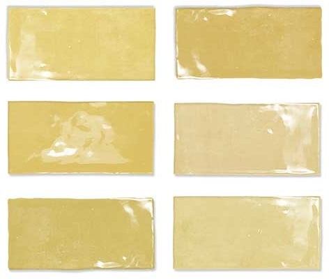 Wandtegel Wow  Fez Mustard Gloss 6,2x12,5 cm