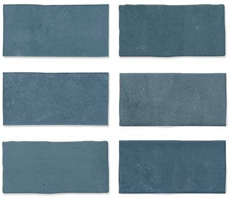 Wandtegel Wow  Fez Ocean Matt 6,2x12,5 cm