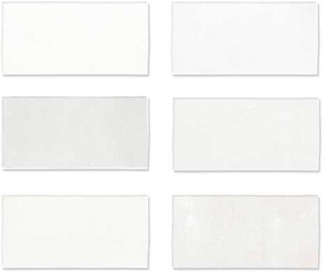 Wandtegel Wow  Fez White Matt 6,2x12,5 cm