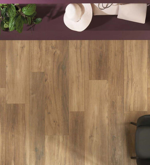 Vloertegel Sichenia Silvis Bruin mat 30x120 cm