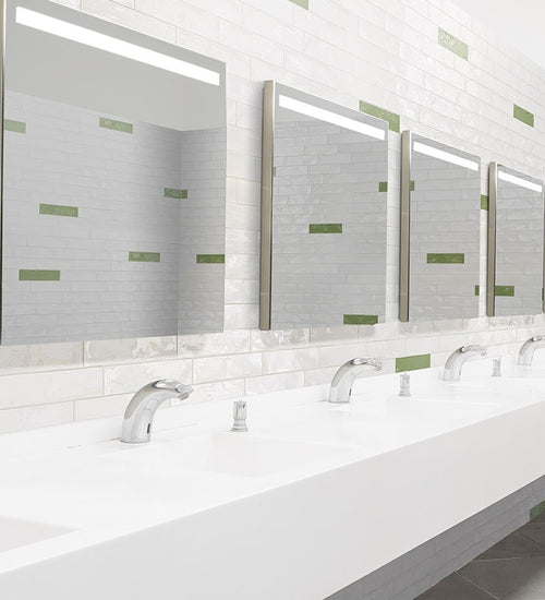 Wandtegel Sottocer Harmony Wit glans 7x30 cm