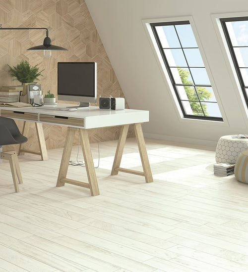 Vloertegel Vives Gamma-R Blanco 14,4x89,3 cm