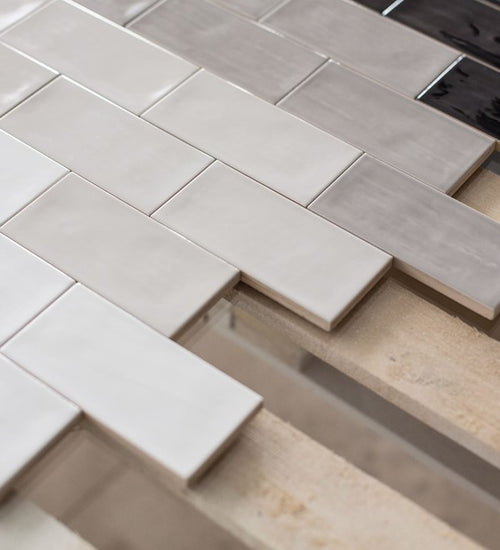 Wandtegel Quintessenza Genesi13 Bianco Lucido 6,5x13,2 cm