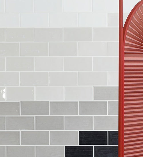 Wandtegel Quintessenza Genesi13 Cenere Lucido 6,5x13,2 cm