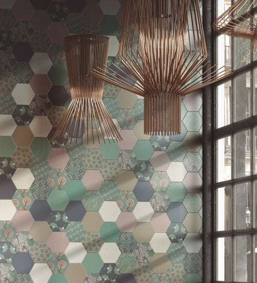 Vloertegel Cevica Good Vibes Lagoon 14x16 cm