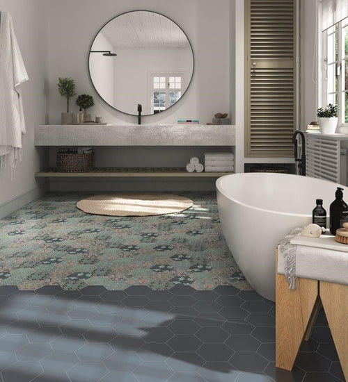 Vloertegel Cevica Good Vibes Navy 14x16 cm