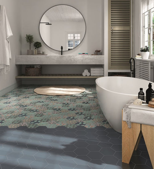 Vloertegel Cevica Good Vibes Pink 14x16 cm