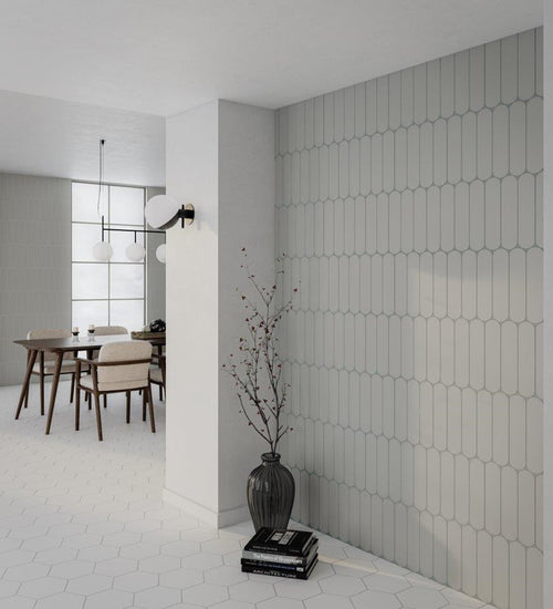 Wandtegel Wow  Grace Grey Gloss 7,5x30 cm