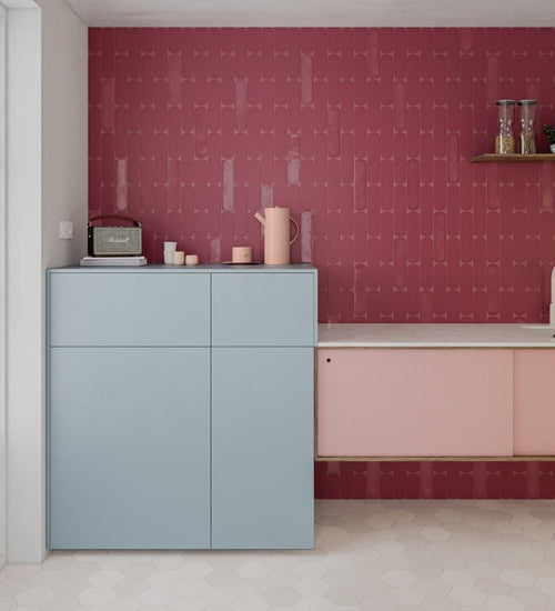 Wandtegel Wow  Grace Oval Berry Gloss 7,5x30