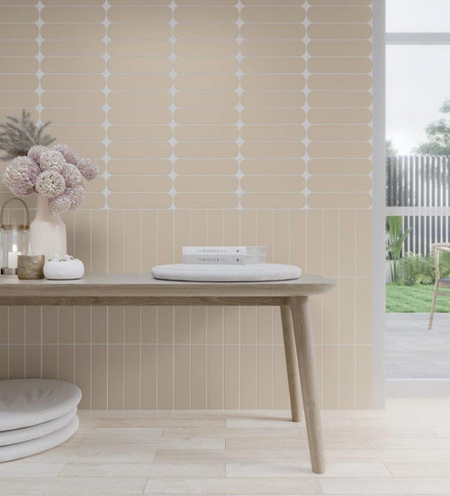 Wandtegel Wow  Grace Oval Sand Gloss 7,5x30