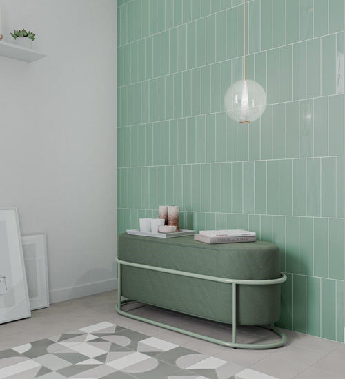 Wandtegel Wow  Grace Sage Gloss 7,5x30 cm