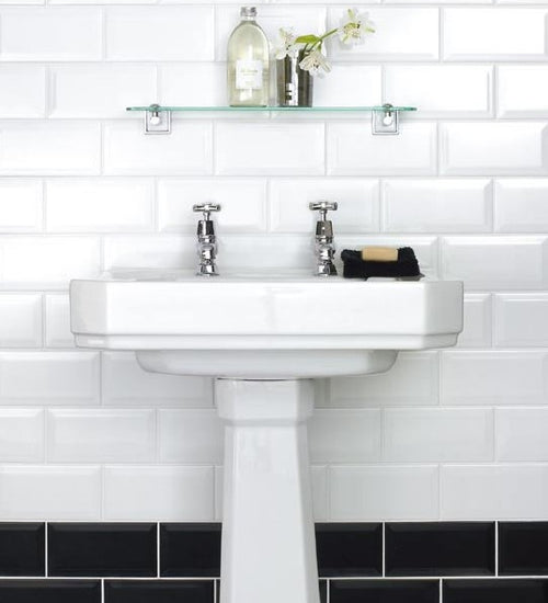 Wandtegel Ceramica Antiga Grand Metro Snow White/Blanco 10x20 cm