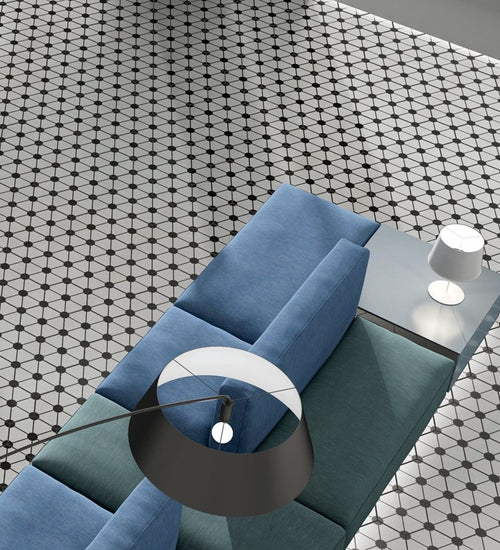 Vloertegel Codicer Hex25 Atom White  25x22 cm