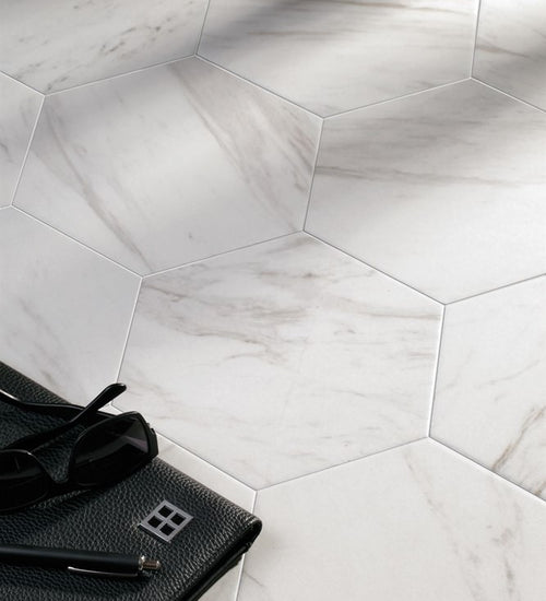 Hex25 Carrara 25x22 cm