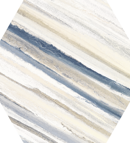 Vloertegel Codicer Hex25 Flow Blue Hex 25x22 cm