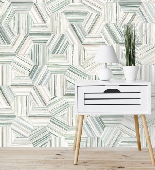 Vloertegel Codicer Hex25 Flow Green Hex 25x22 cm