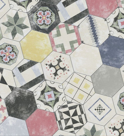 Vloertegel Codicer Hex25 Heritage Mix 25x22 cm