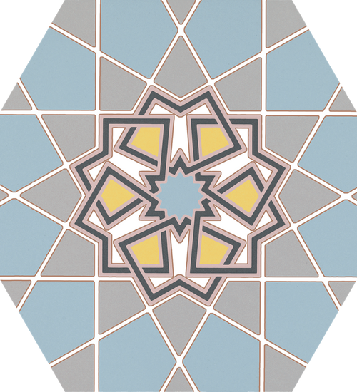 Hex25 Kasbah Mix Colors 25x22 cm