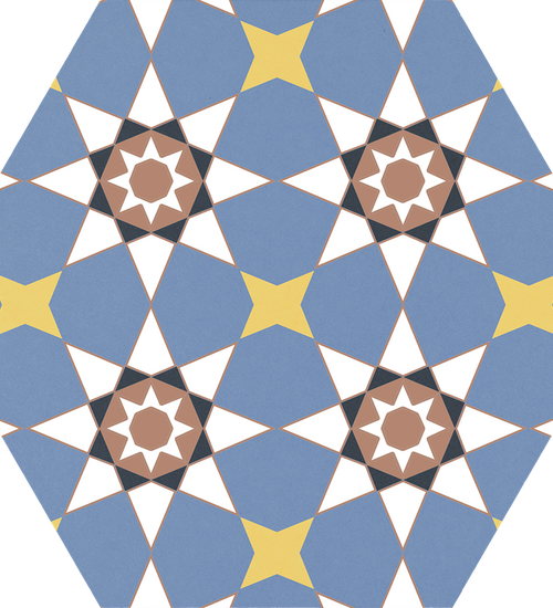 Hex25 Kasbah Mix Colors 25x22 cm