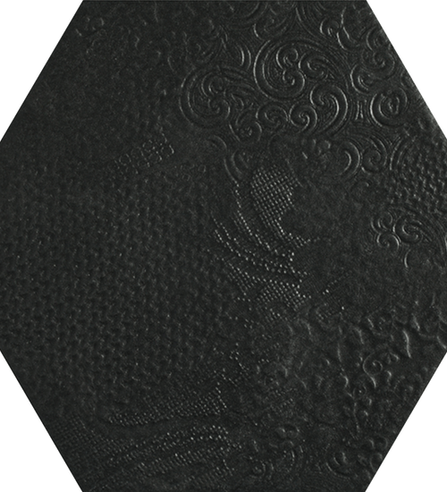 Hex25 Milano Black 25x22 cm