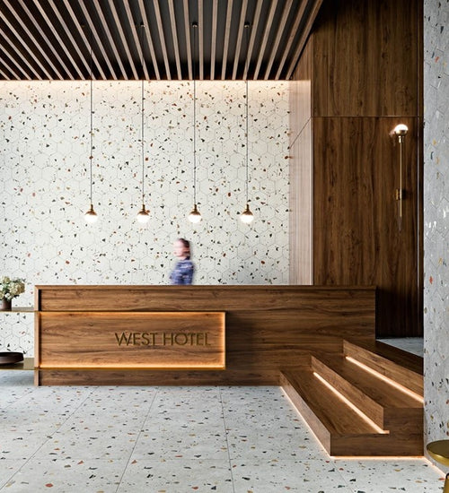 Vloertegel Codicer Hex25 Sonar Silver 25x22 cm