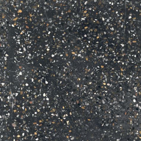 Vloertegel Sphinx Terrazzo Zwart mat