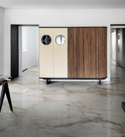 Vloertegel Marazzi italie Grandemarble Beige glans 160x320 cm