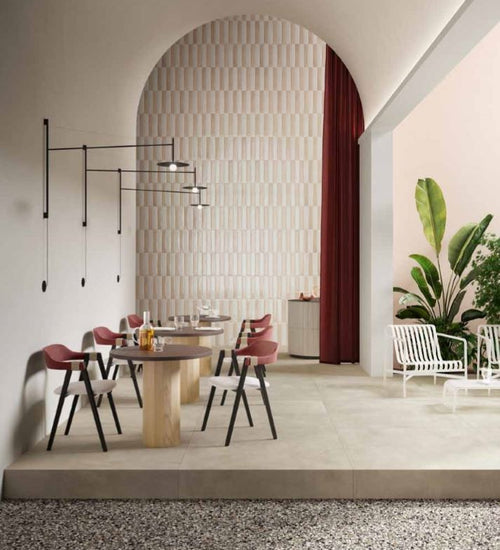 Wandtegel Del conca Frammenti Rose glans 7x40 cm