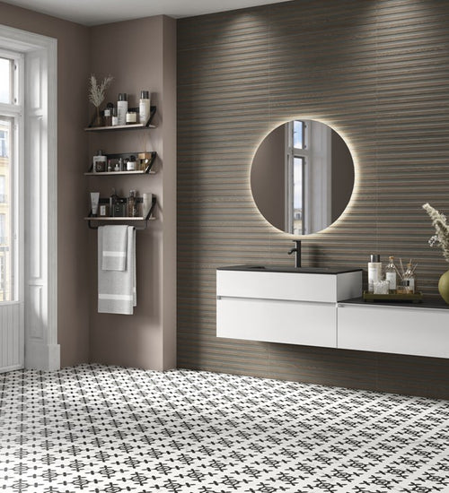 Wandtegel Cifre Jarel Wengue Mate 30x90 cm
