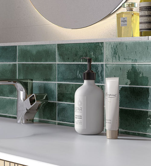 Wandtegel Cifre Jazba Green Brillo 6x24,6 cm