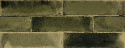 Wandtegel Cifre Jazba Olive Brillo 6x24,6 cm