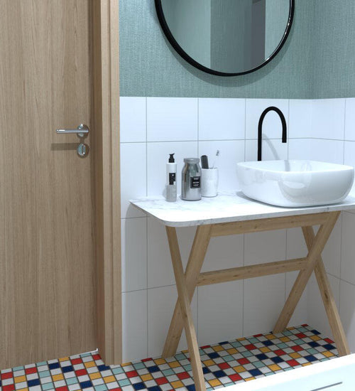 Wandtegel Rako System Wit mat