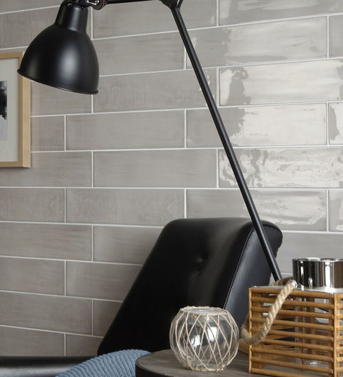 Wandtegel Tonalite Joyful Ash 10x40 cm