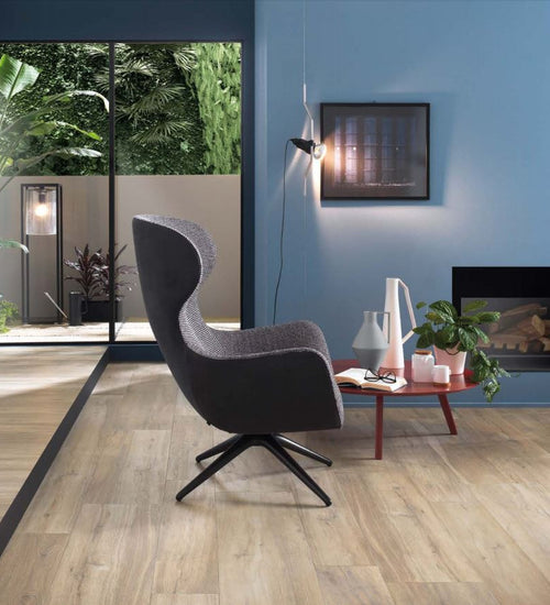 Vloertegel Sichenia Silvis Beige mat 30x120 cm
