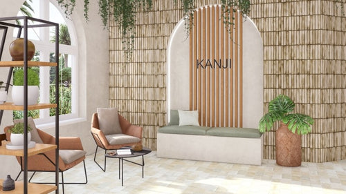 Wandtegel Estudio Ceramico Kanji Beige 11,5x23,1 cm
