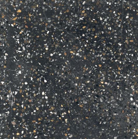 Vloertegel Sphinx Terrazzo Zwart mat