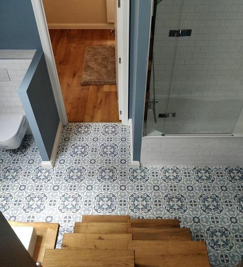 Vloertegel Revoir Paris La Madeleine Fitou Ocean 20x20 cm