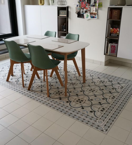 Vloertegel Revoir Paris La Madeleine Flavie Bleu 20x20 cm