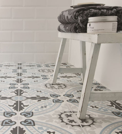 Vloertegel Revoir Paris La Madeleine Flora 20x20 cm