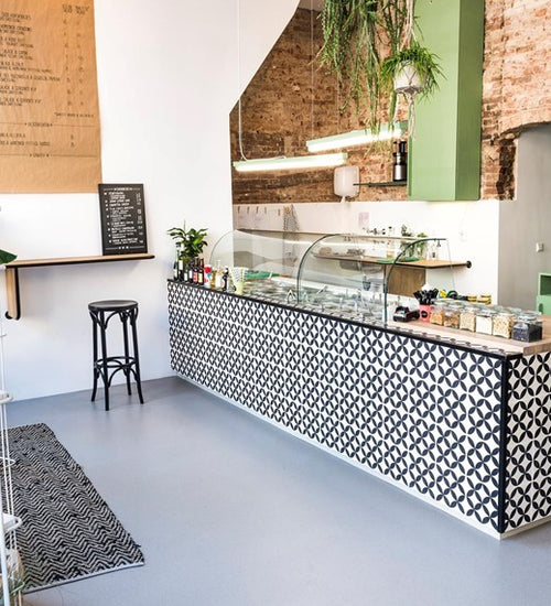 Vloertegel Revoir Paris La Madeleine Gilles Noir 20x20 cm