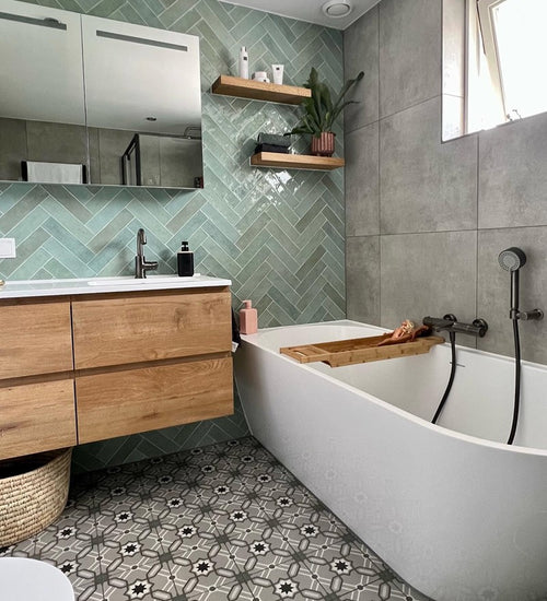 Vloertegel Revoir Paris La Madeleine Odie 20x20 cm