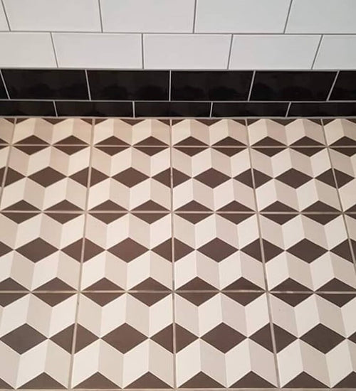 Vloertegel Revoir Paris La Madeleine Victor 20x20 cm