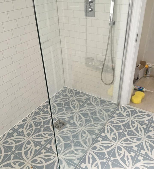 Vloertegel Revoir Paris La Madeleine Zelie Bleu 20x20 cm