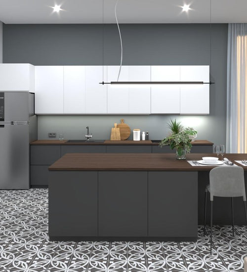 Vloertegel Revoir Paris La Madeleine Zelie Noir 20x20 cm