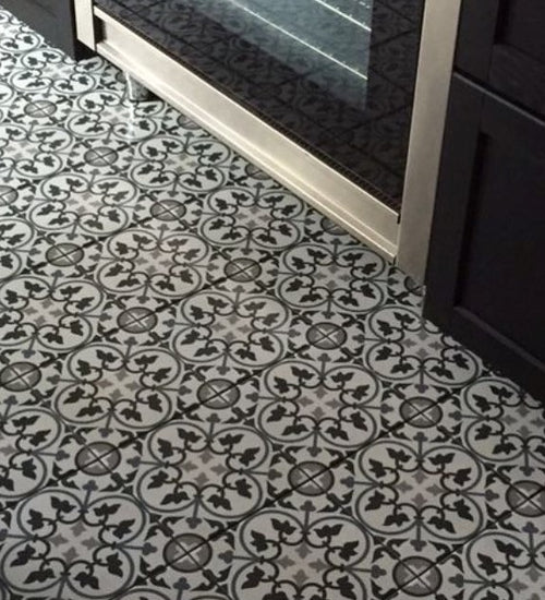 Vloertegel Revoir Paris La Villette Adele Bleu 20x20 cm